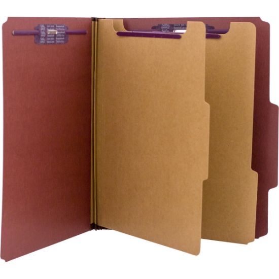 Picture of FOLDER DIVIDER LTR 2-DIV RED / EA