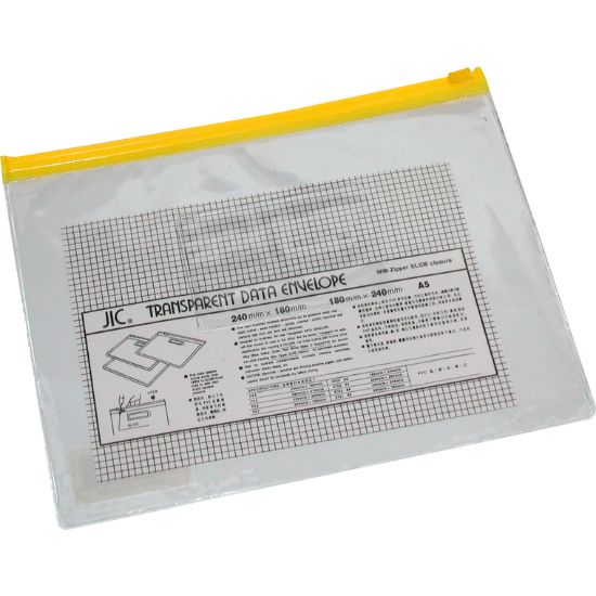 Picture of BAG DOCUMENT W/ZIPPER A5 TRANS / EA