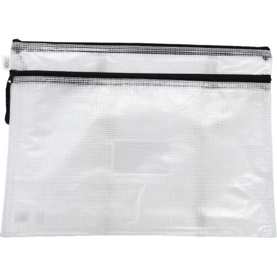 Picture of BAG MESH ZIPPER A4 BLACK / EA