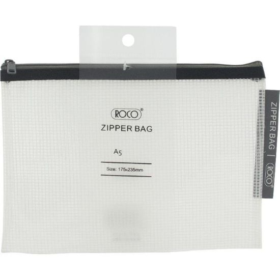Picture of BAG MESH ZIPPER A5 BLACK / EA