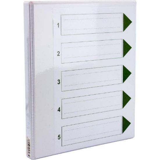 Picture of BINDER VIEW   A4 2D RING   0.5"  SPINE CAPACITY WHITE / EA