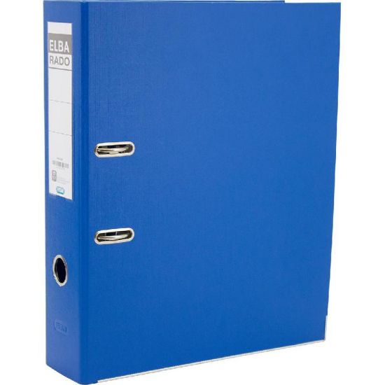 Picture of FILE BOX 2S-PLASTIC F4 7.5 CM GERMANY - BLUE / EA
