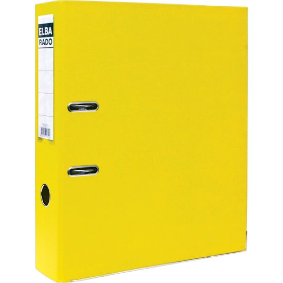 Picture of FILE BOX 2S-PLASTIC F4 7.5 CM GERMANY - YELLOW / EA