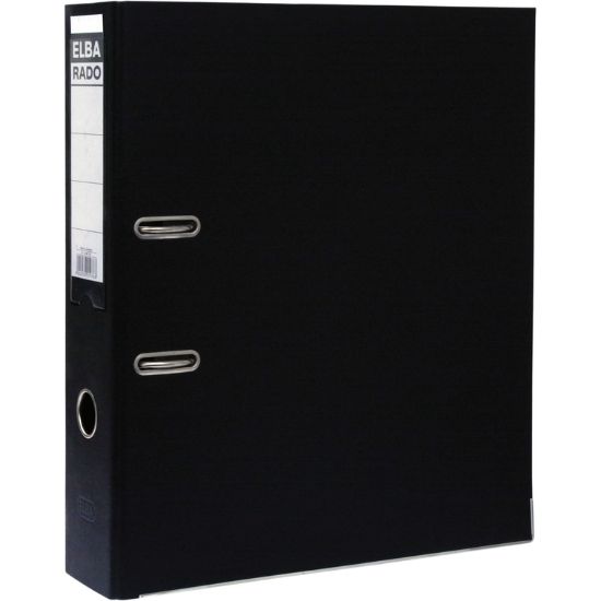 Picture of FILE BOX 2S-PLASTIC F4 7.5 CM GERMANY - BLACK / EA