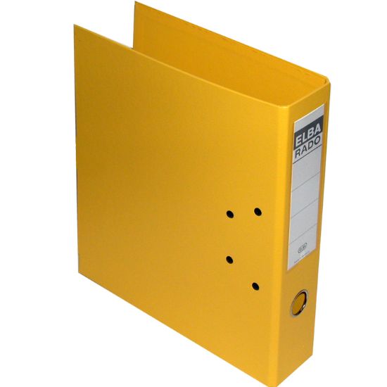 Picture of FILE BOX 2S-PLASTIC A4 7.5 CM GERMANY - YELLOW / EA