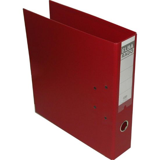 Picture of FILE BOX 2S-PLASTIC A4 7.5 CM GERMANY - RED / EA