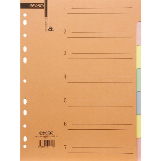 Picture of INDEX DIVIDER A4 7 SUBJECTS   , Bristle Board / SET