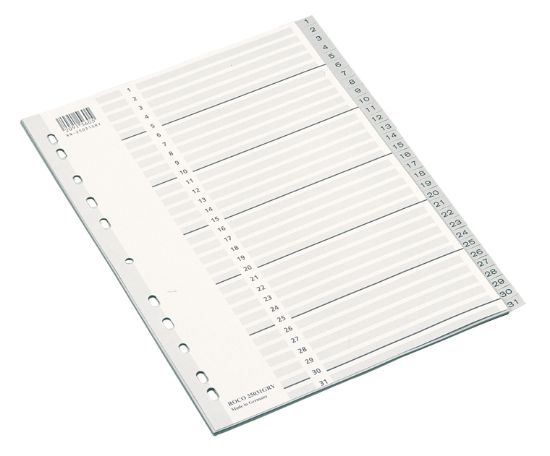 Picture of NDEX DIVIDER A4 1-30 GRAY / SET