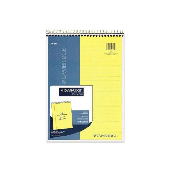 Picture of Cambridge Premium Writing Pad, A4, 70 Sheets (140 Pages), Leg  
al Ruled, Yellow / EA