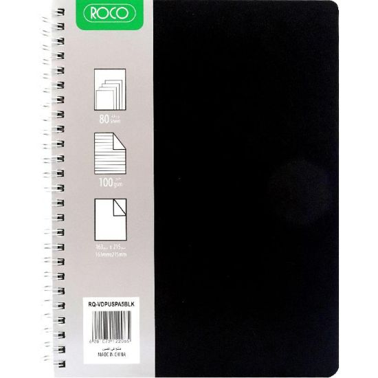 Picture of Roco Notebook
Leatherette 16.3 X 21.5 cm 80 Sheets Lined Black / EA