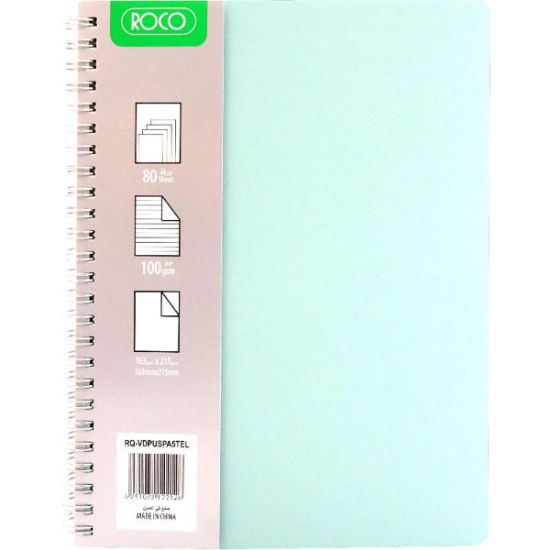 Picture of Roco Notebook
Leatherette 16.3 X 21.5 cm 80 Sheets Lined Teal / EA