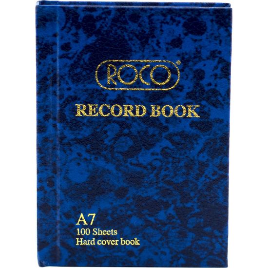 Picture of RECORD BOOK  A7 SIZE  100 SHEET / EA