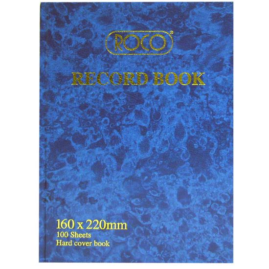 Picture of BOOK RECORD BLUE 16X22CM 100  SHEETS / EA