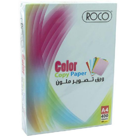 Picture of PAPER COPYING A4 COLORD  ROCO 400 SHT  BLUE / BOX/6