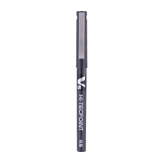 Picture of PEN PILOT V5 HI-TECPOINT 0.5  12 PCS/BX , BLACK / BX/12