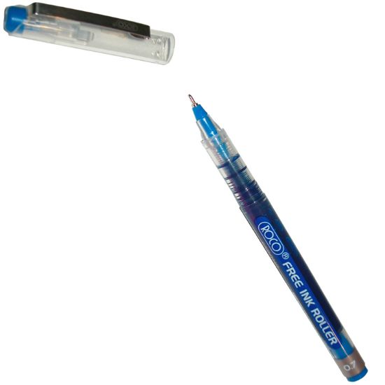 Picture of PEN ROLLER 0.7MM BLE TRCAP NP BLUE / PACK/12