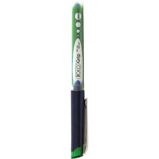 Picture of PEN ROLLER 0.7MM CONE GRIP GREEN / PACK/12