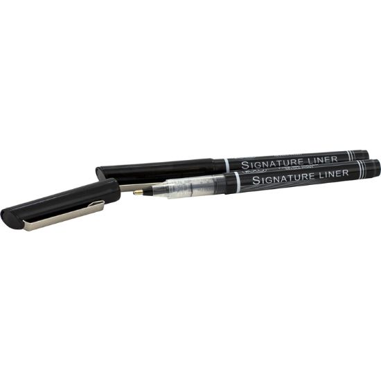 Picture of PEN ROLLER 1.5MM BLACK NP 2PC/STSIGNATURE LINER / PK/2