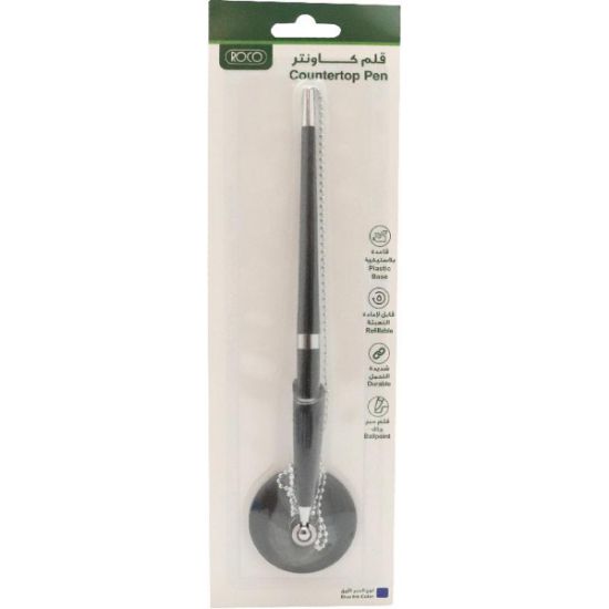 Picture of Roco Countertop Pen
BallpointPlastic BaseBlue Ink Color / EA