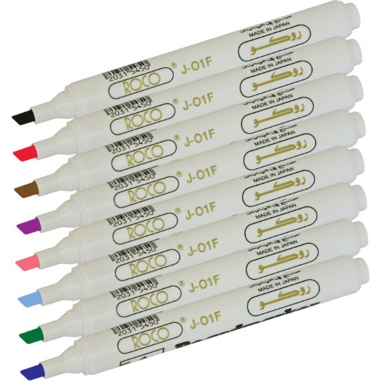 Picture of MARKER BOARD CHISEL TIP AST
Black;Red;Blue,;Green;Violet;Pink;Brown;Sky Blue / SET