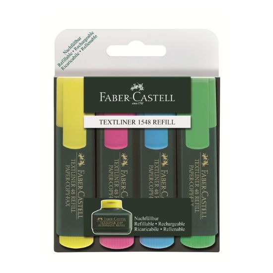Picture of HIGHLIGHTER  ASST 4 COLOR FABER-CASTELL 
 / ST/4