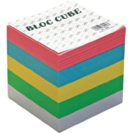Picture of PAPER BLOCK CUBE 9X9CM ASST COLOR / PK