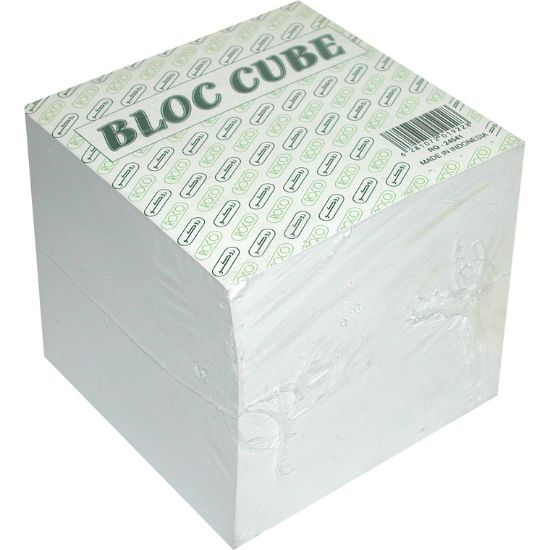 Picture of PAPER BLOCK CUBE 9X9CM WHITE / PK