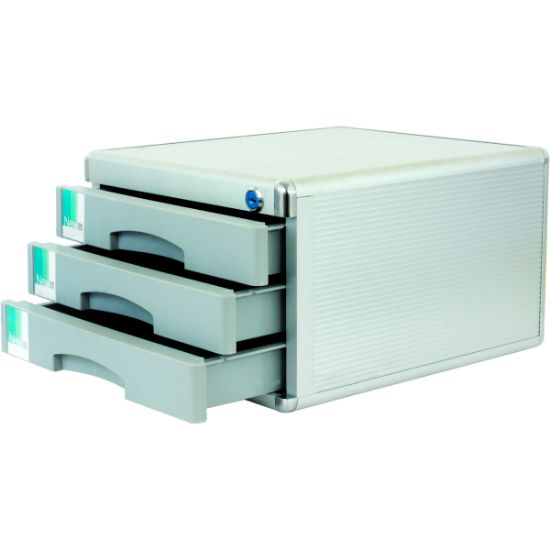 Picture of DRAWER FILE A4 3 TRAYS GRAY / EA