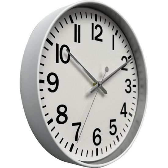 Picture of CLOCK WALL 30CM WHITE ENGLISH / EA