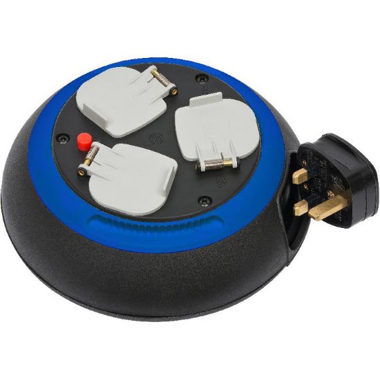 Picture of CABLE REEL 3SOCKET 3M BLACK / EA