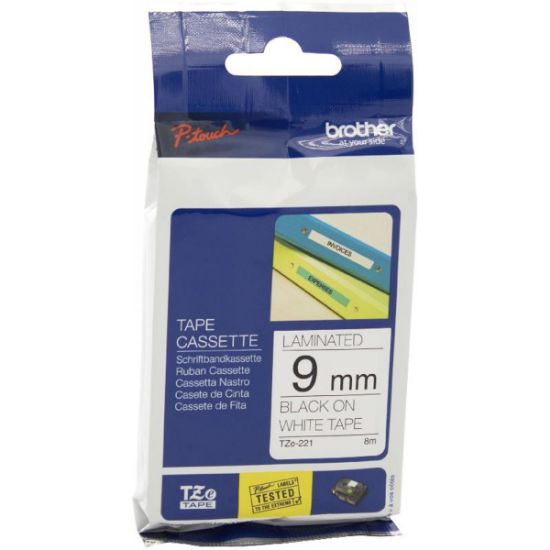 Picture of Brother TZe Label Printer Tape
9 mmInk: Black/Tape: White / EA