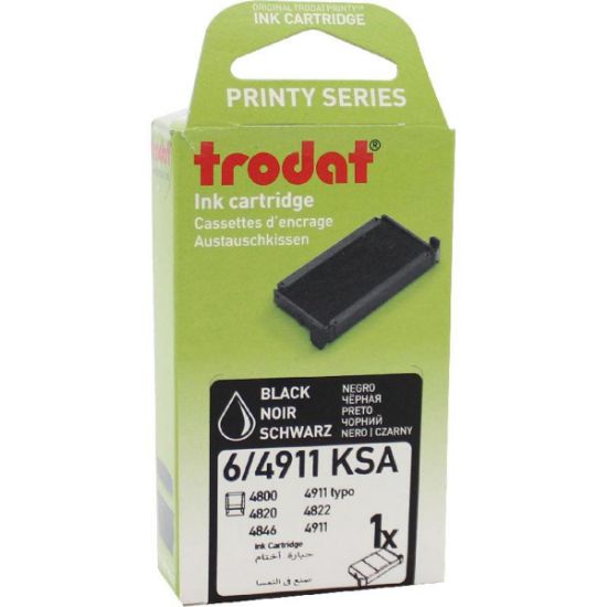 Picture of Trodat 6/4911 Replacement Ink Pad
for 4911/Typo Printy 4911/4800/4820/4822/4846/4951Black / EA