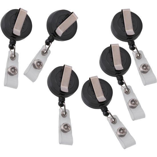 Picture of HOLDER ID RETRACTABLE BLACK / PACK/6