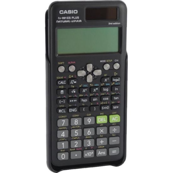 Picture of Casio fx-991ES Plus 2 Scientific Calculator
10 + 2 (10 Mantissa + 2 Exponential) Digit Full Dot Matrix Black / EA