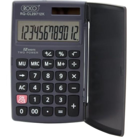 Picture of Roco Pocket Calculator, 8 Digit, Large Display, Black / EA