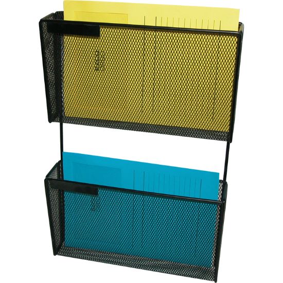 Picture of FILE WALL POCKET POSTMASTER   34CMX8CMX50CM BLACK / EA