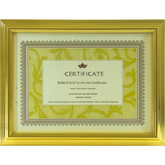 Picture of CERTIFICATE FRAME GOLD / EA