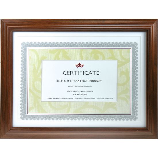 Picture of CERTIFICATE FRAME WALNUT / EA