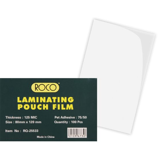Picture of FILM LAMINATING 80X120MM / PK/100