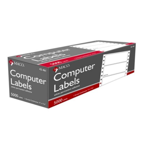 Picture of Maco Multipurpose Labels
101.6 mm X 43.20 mmRectangleWhite5000 Labels/Pack / PACK